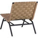 Omari Suede Light Tan Leather Lounge Chair